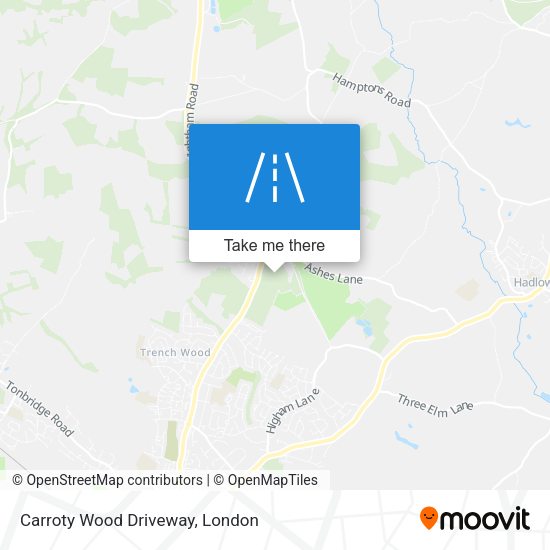 Carroty Wood Driveway map