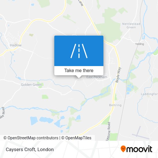Caysers Croft map