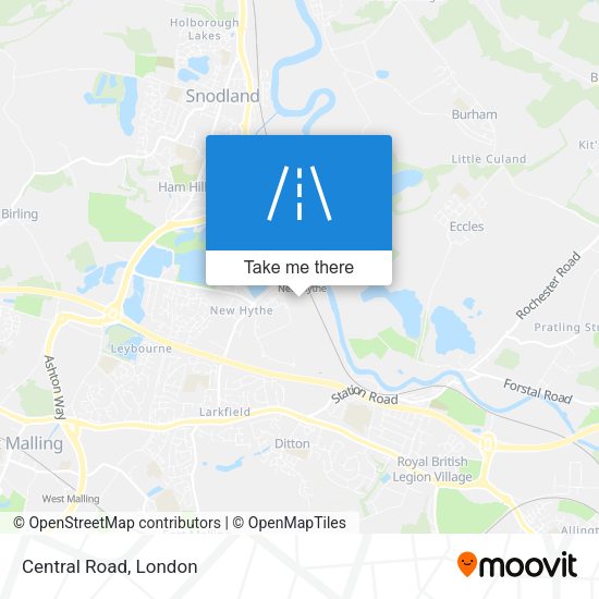 Central Road map
