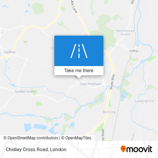 Chidley Cross Road map