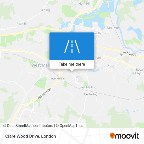Clare Wood Drive map