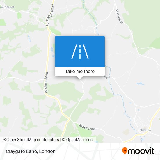 Claygate Lane map