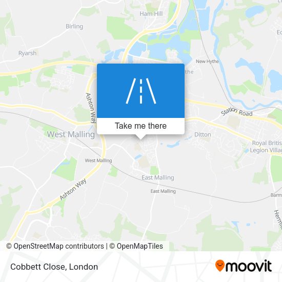 Cobbett Close map