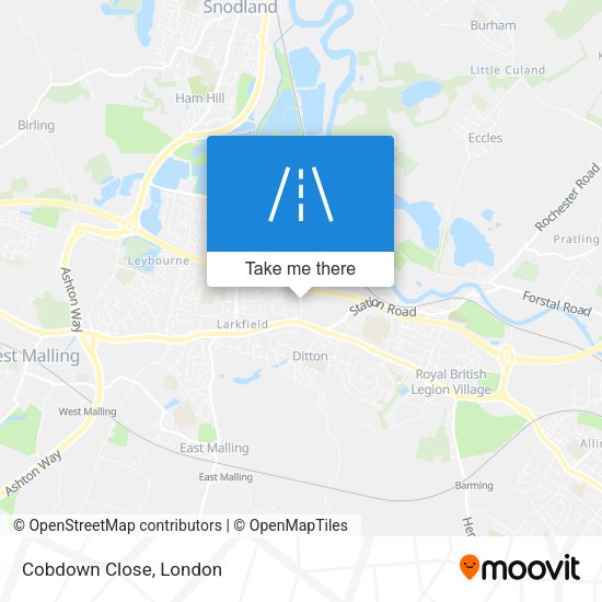 Cobdown Close map