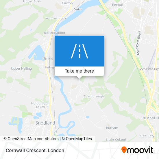 Cornwall Crescent map