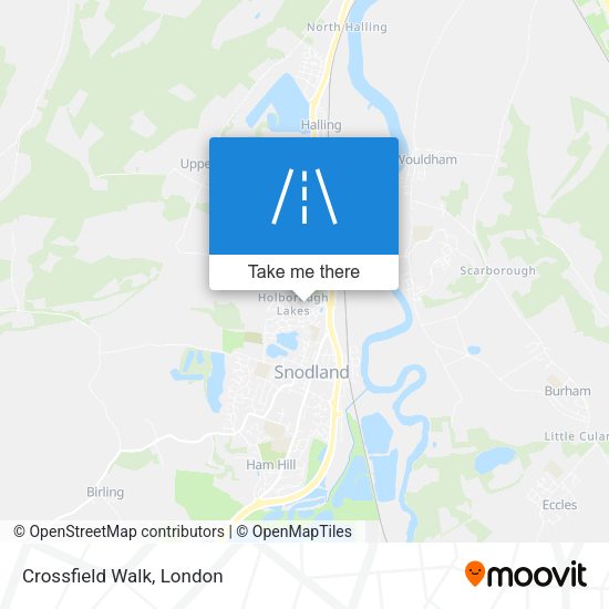 Crossfield Walk map