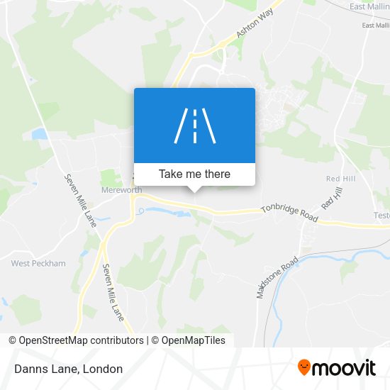 Danns Lane map
