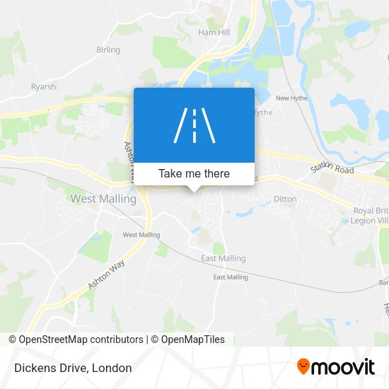 Dickens Drive map