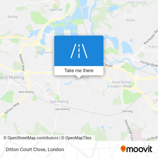 Ditton Court Close map