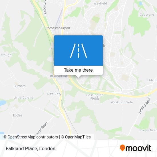 Falkland Place map