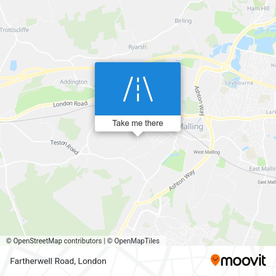 Fartherwell Road map