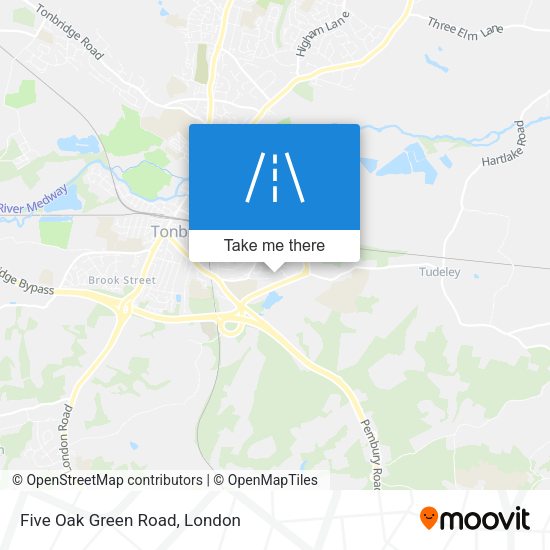 Five Oak Green Road map