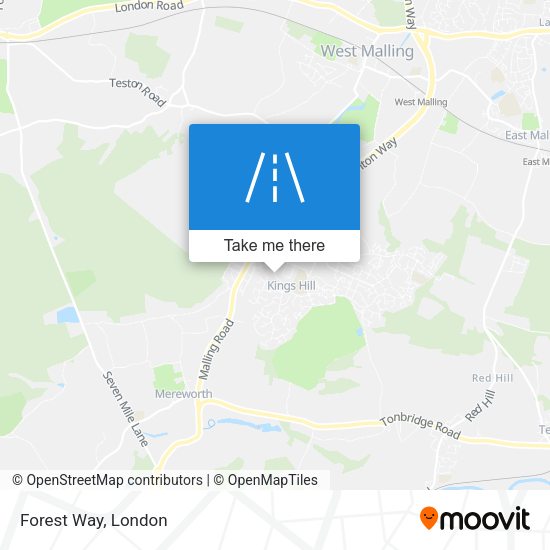 Forest Way map