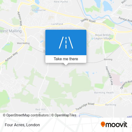 Four Acres map