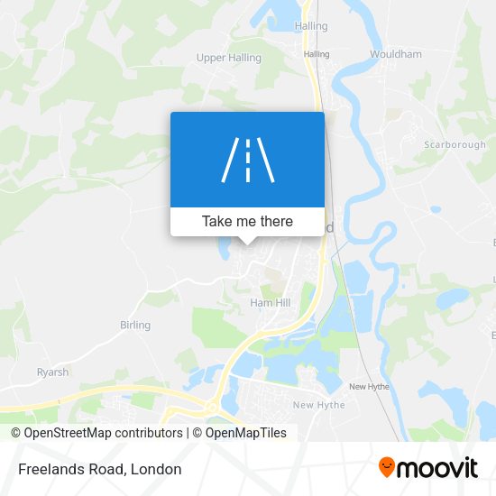 Freelands Road map