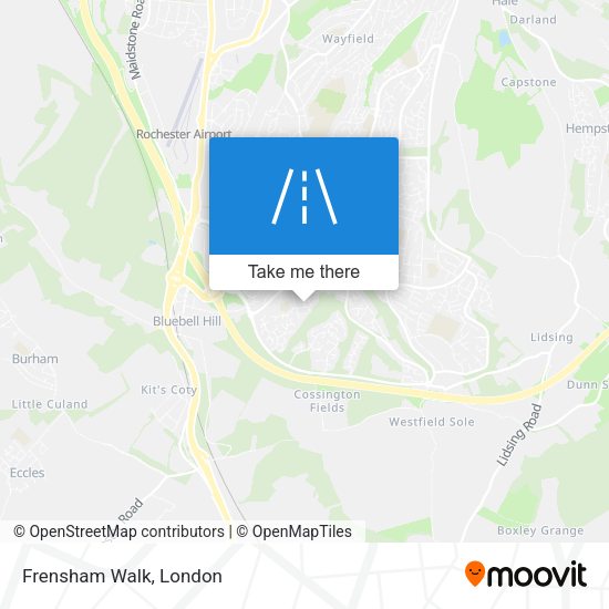 Frensham Walk map