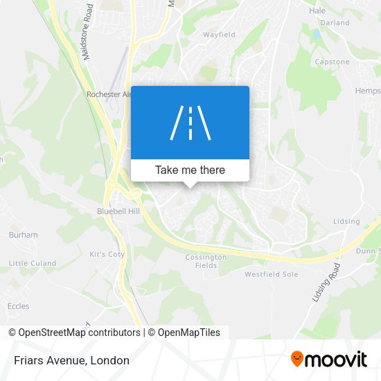 Friars Avenue map
