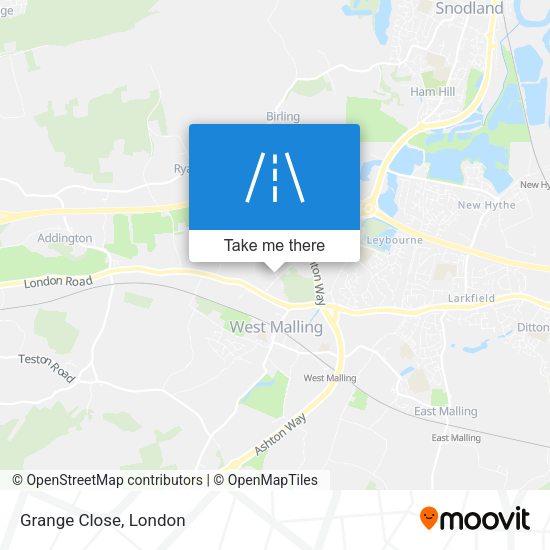 Grange Close map