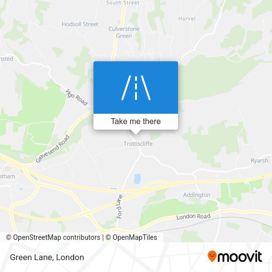 Green Lane map