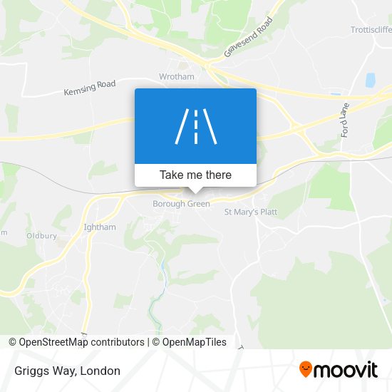 Griggs Way map