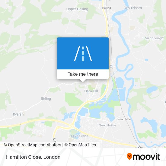 Hamilton Close map