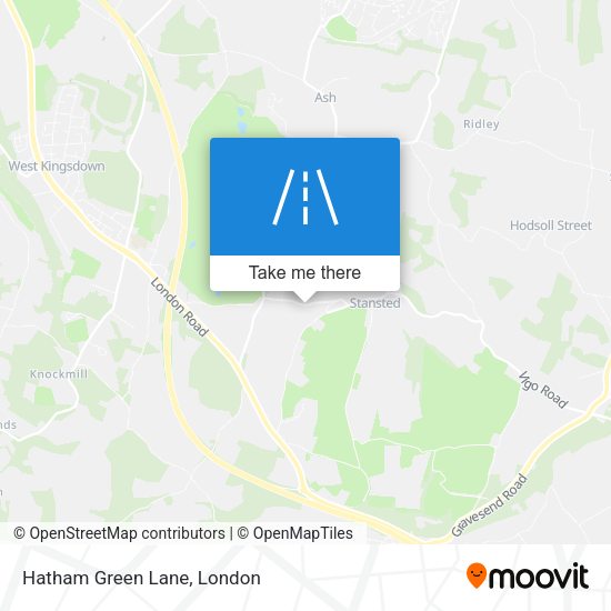 Hatham Green Lane map