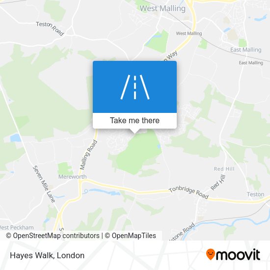 Hayes Walk map