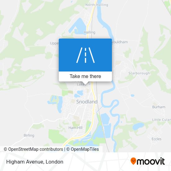 Higham Avenue map