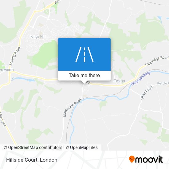 Hillside Court map