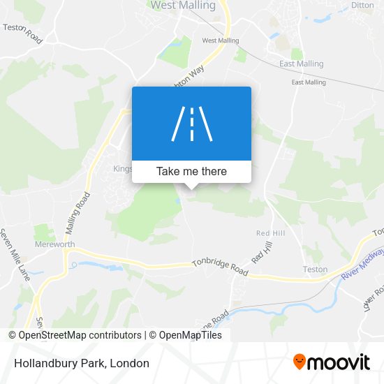 Hollandbury Park map