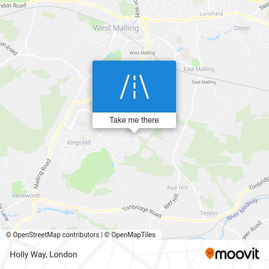 Holly Way map