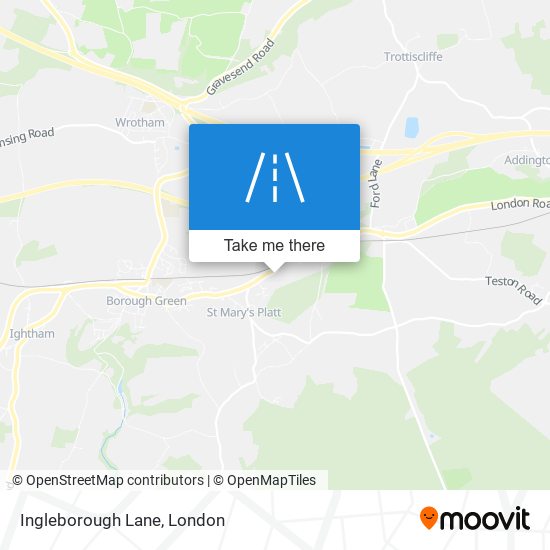 Ingleborough Lane map