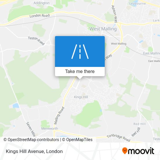 Kings Hill Avenue map