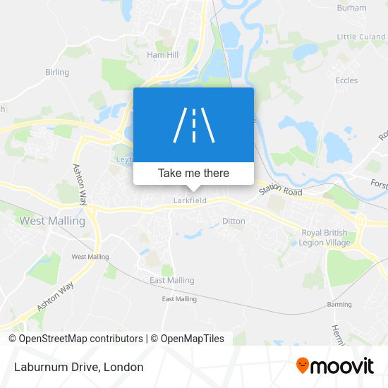 Laburnum Drive map