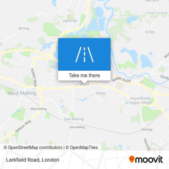 Larkfield Road map