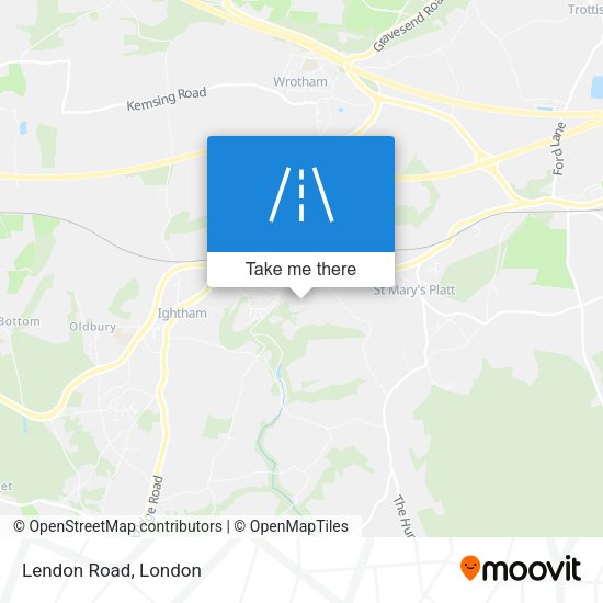 Lendon Road map