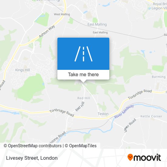 Livesey Street map