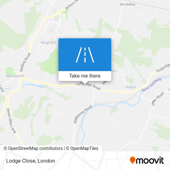 Lodge Close map