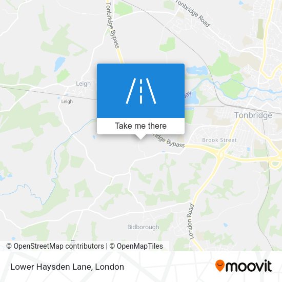 Lower Haysden Lane map