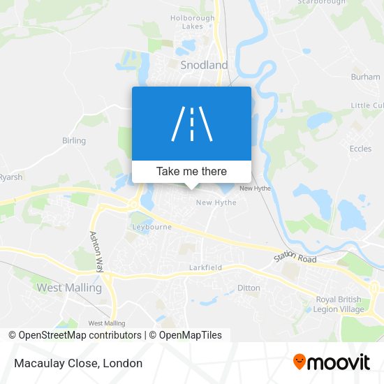 Macaulay Close map
