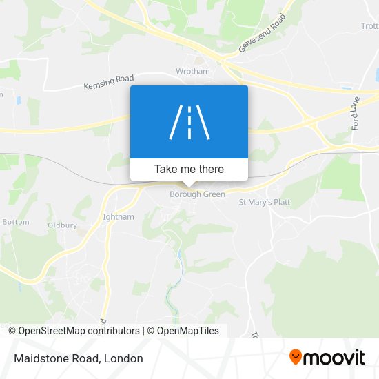 Maidstone Road map
