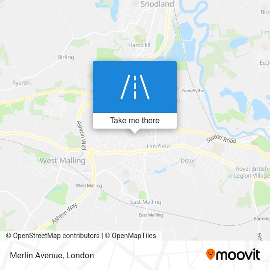 Merlin Avenue map