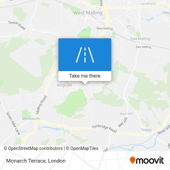 Monarch Terrace map