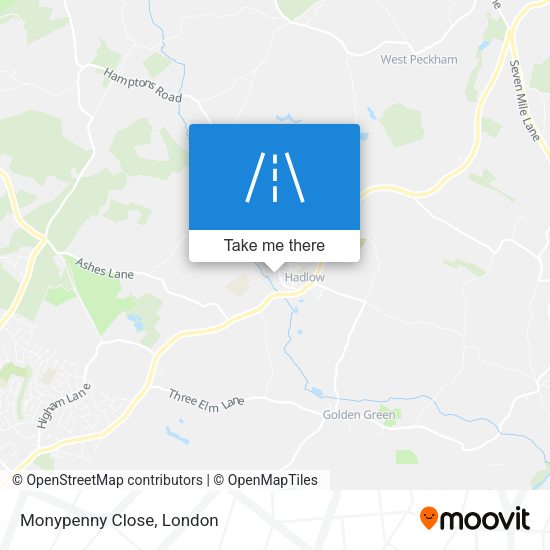 Monypenny Close map