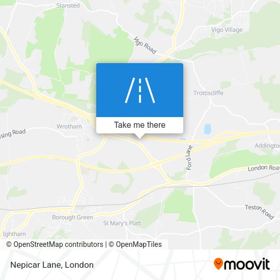 Nepicar Lane map