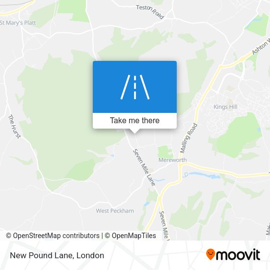 New Pound Lane map