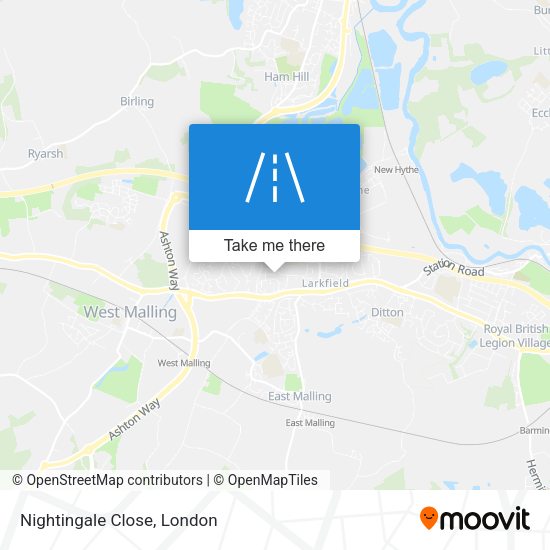 Nightingale Close map