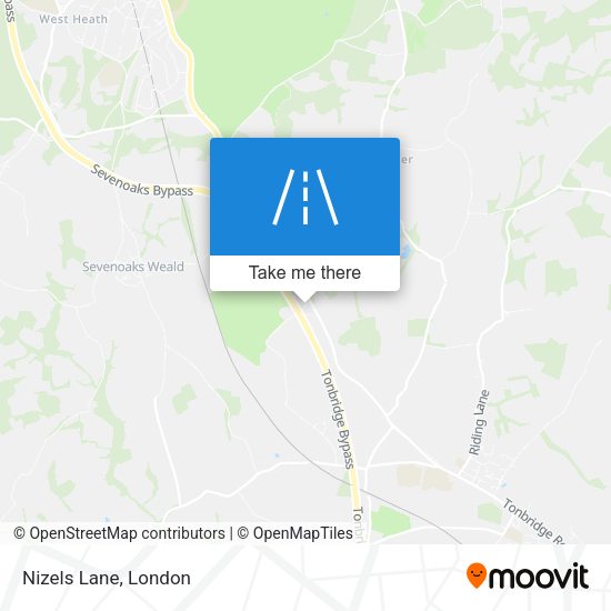 Nizels Lane map