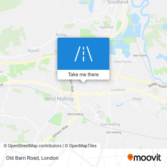 Old Barn Road map