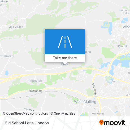 Old School Lane map